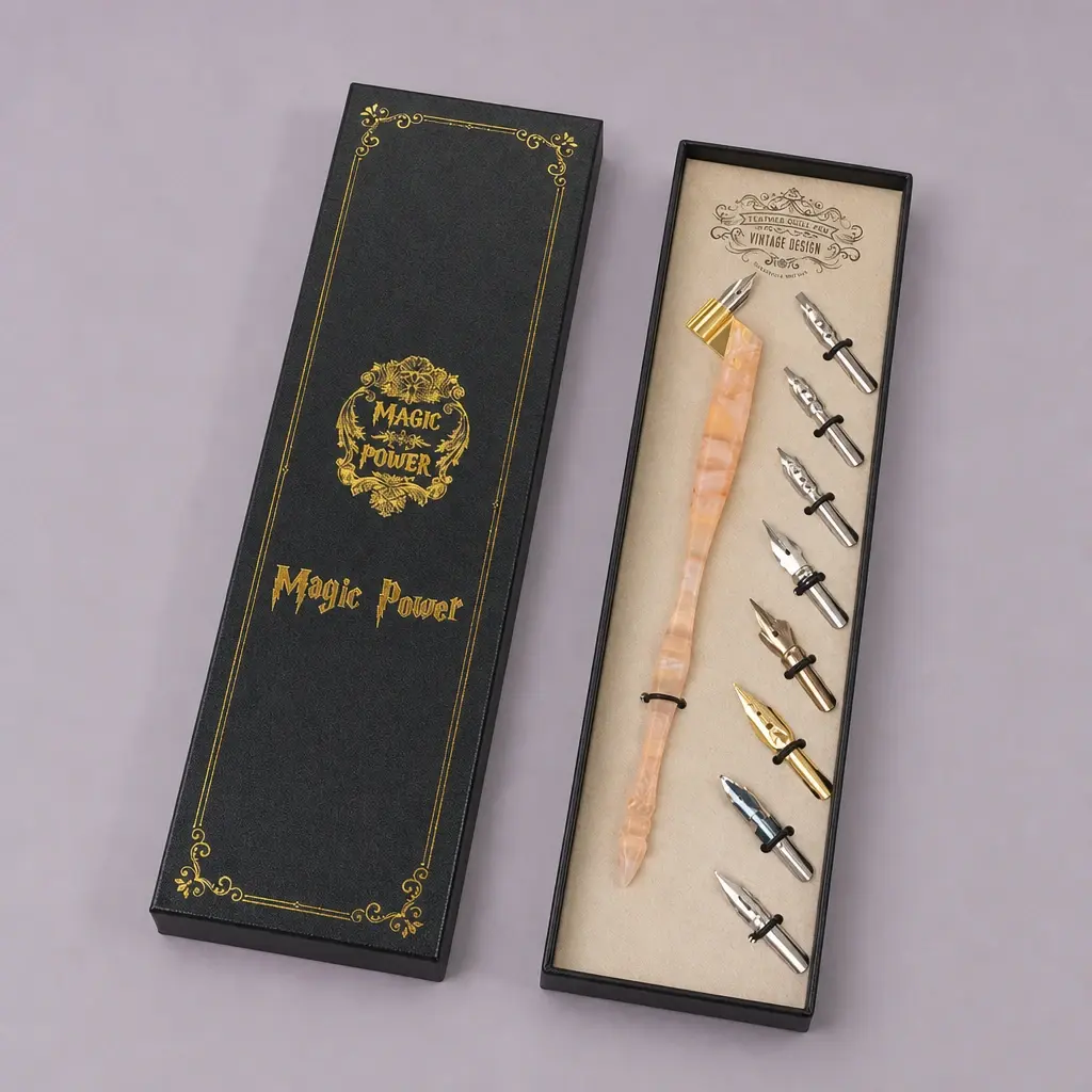 Blush Dip Pen & Nibs, alternate product view