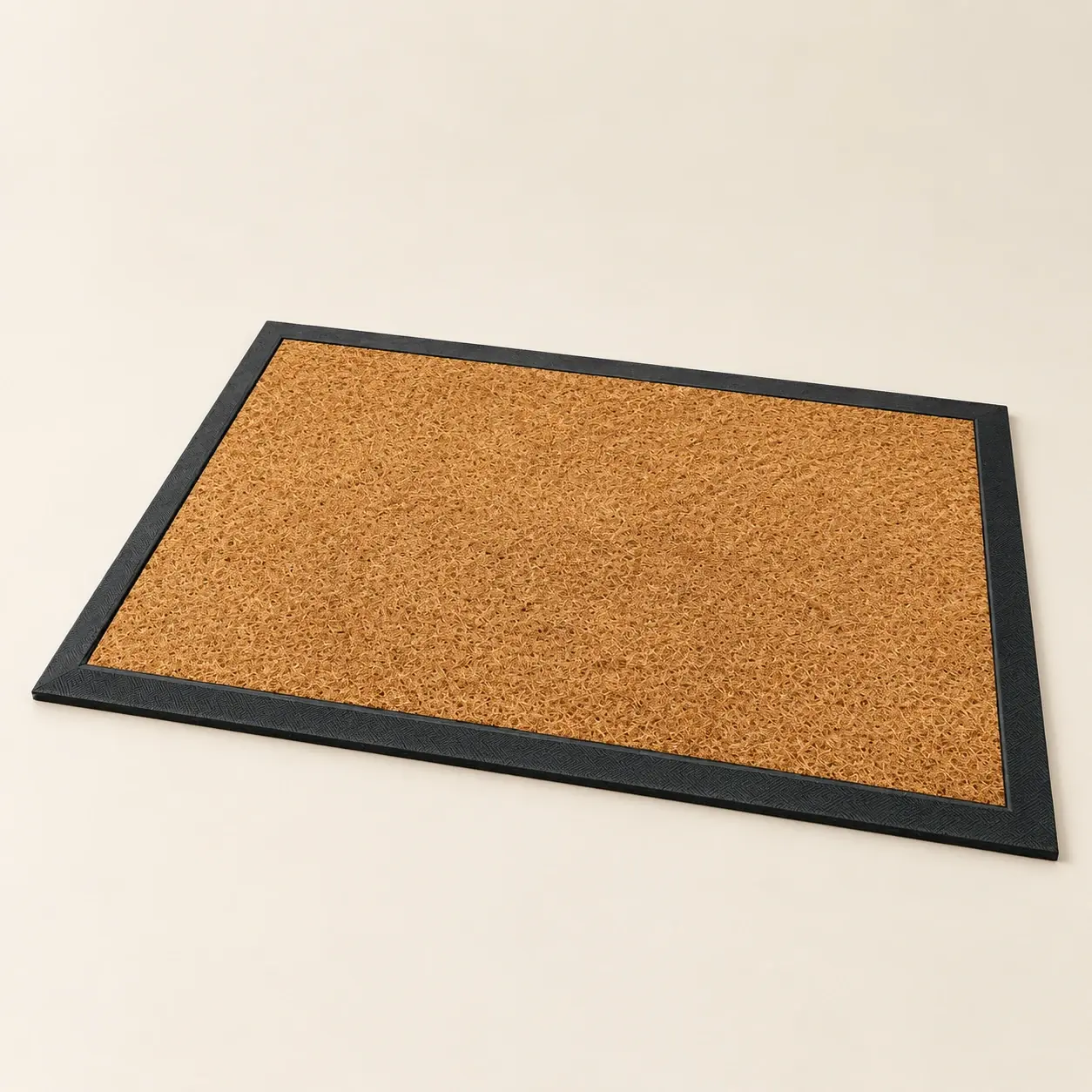 Bordered Terrace Door Mat, selected product photographed on warm ivory